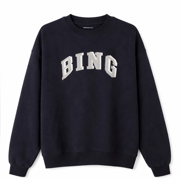 Anine Bing Tops - BNWT Anine Bing Tyler Crew Neck - Medium - Navy Blue Retail $380